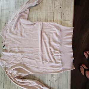 VENUS Light Pink Embellished Sweater